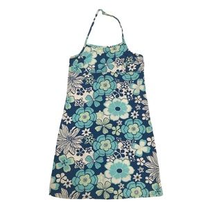 Y2K floral halter dress